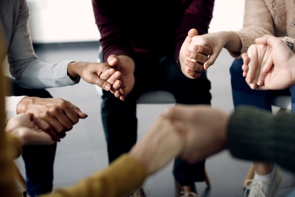 hands holding for prayer