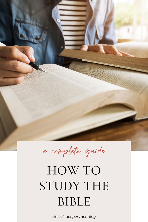 how To Study the bible